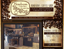 Tablet Screenshot of hondurascoffeeshop.com